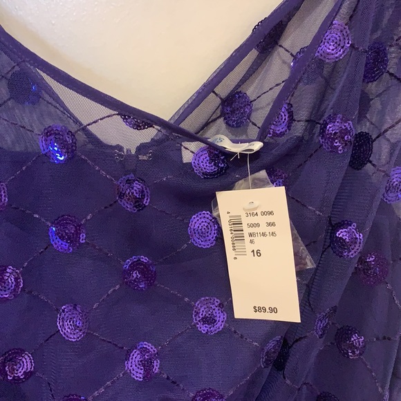 Ricki’s size 16 purple/blue party dress - Picture 3 of 3